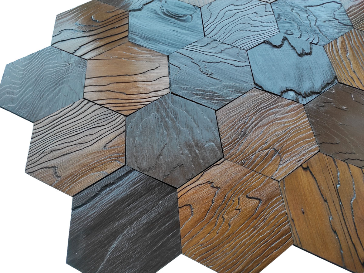 "Гексагон" стеновая панель